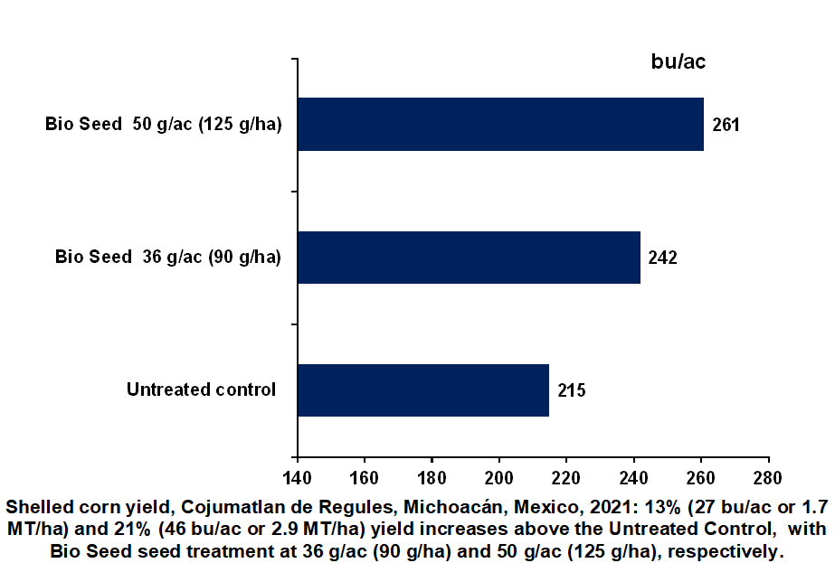 Bioseed in shelled corn, Mexico 2021